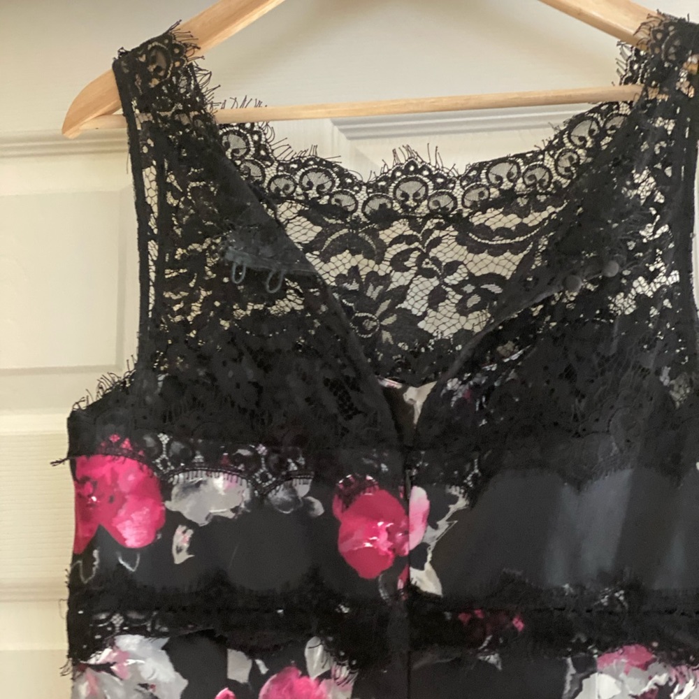 Valentine’s Day dress! Black with lace trim!